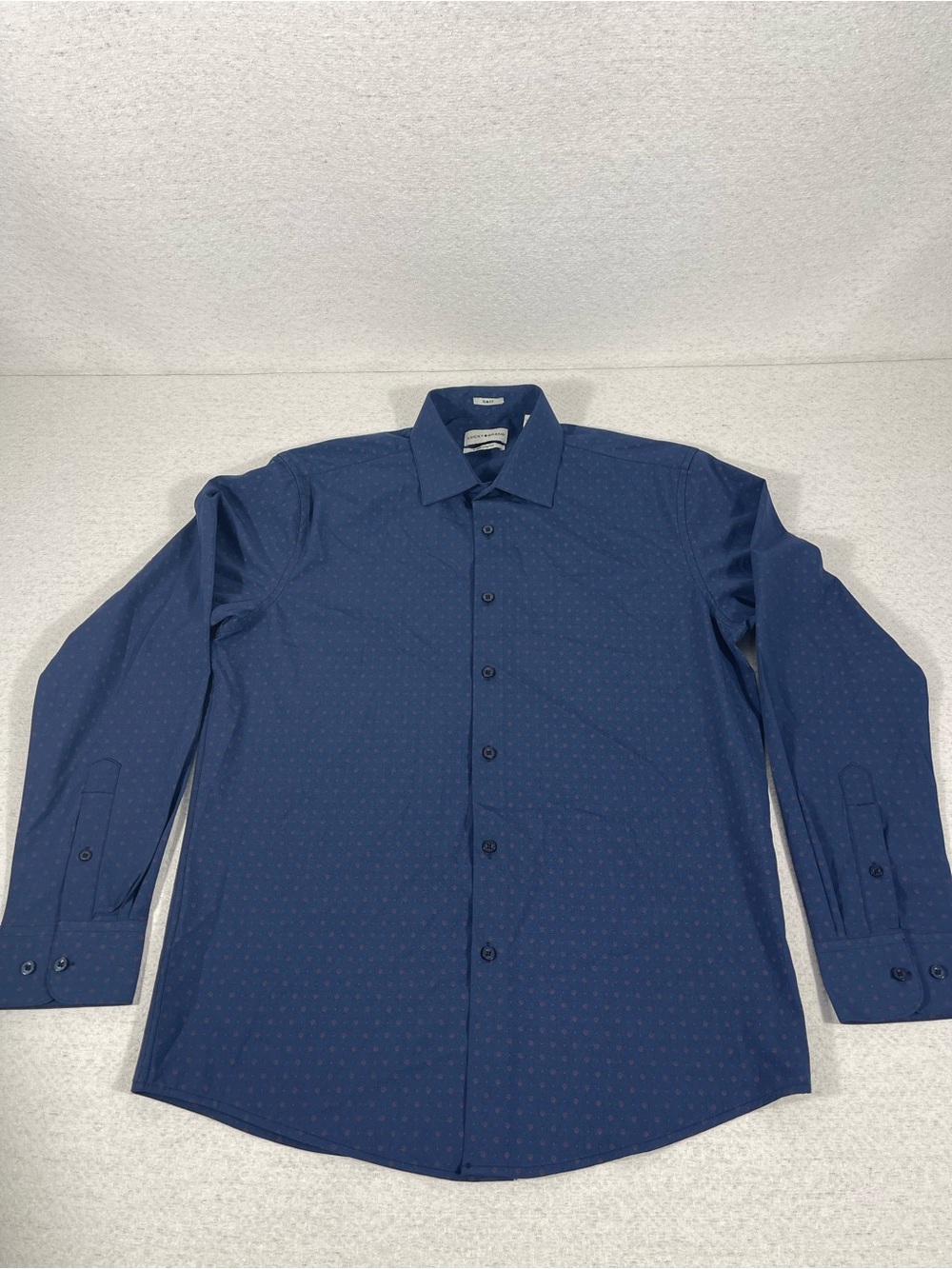 Lucky Brand  Mens (M) Slim Fit 4 Way Stretch Geometric Button Up Shirt. SKU#0453